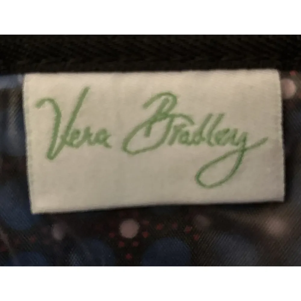 Vera Bradley Cosmetic Bag, Night Owl Pattern, Pre-Owned, Excellent